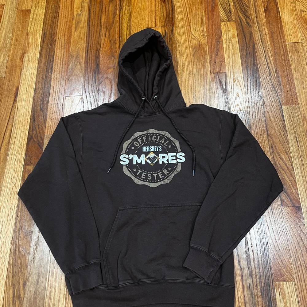 Unisex‎ Port/Company Chocolate Hoodie M, Official Hersey's S'mores